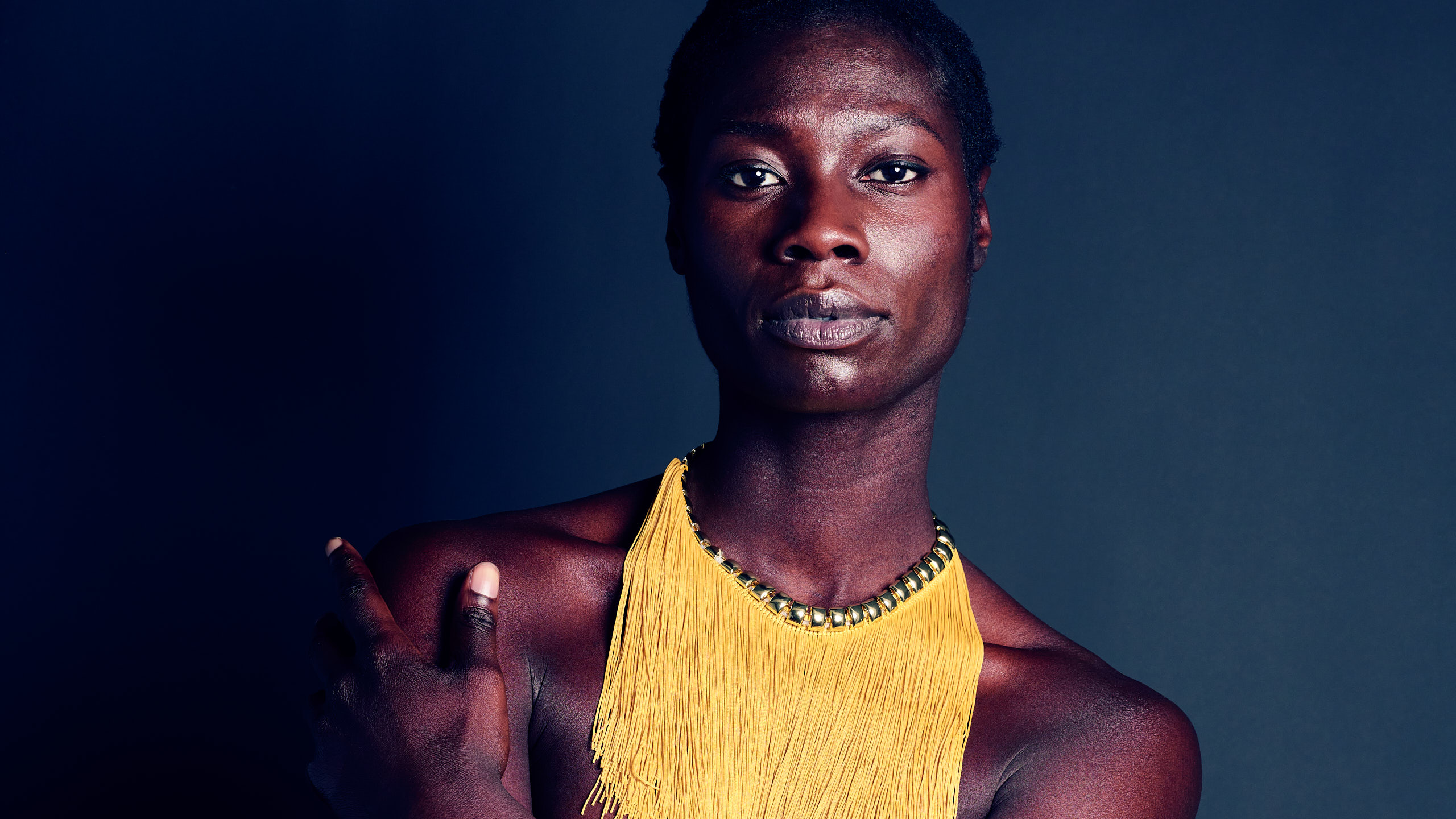 Gigi Mendes in Necklace by Kenneth Svendlund