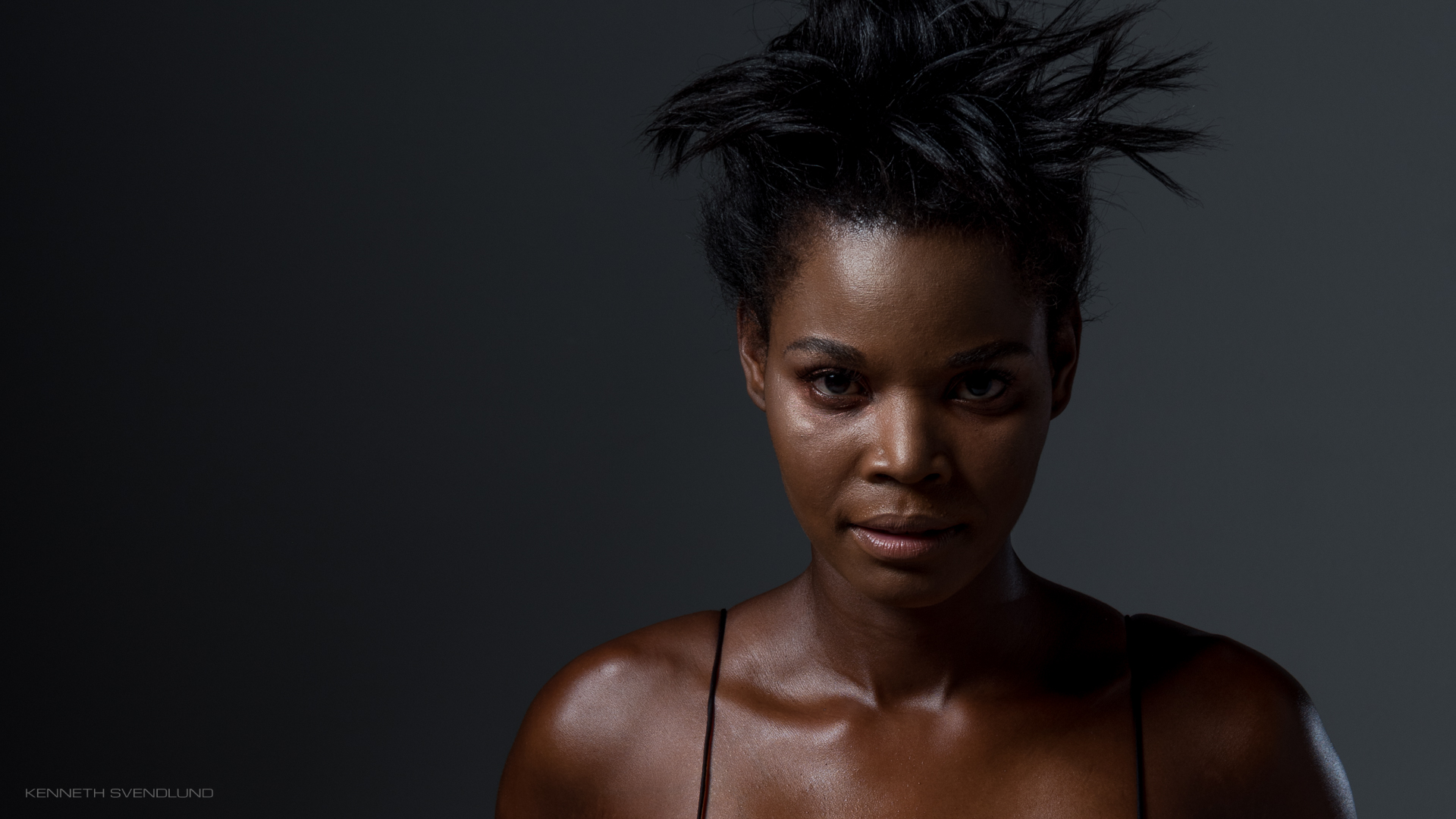 Rebeca Fueyo in Black Steel by Kenneth Svendlund