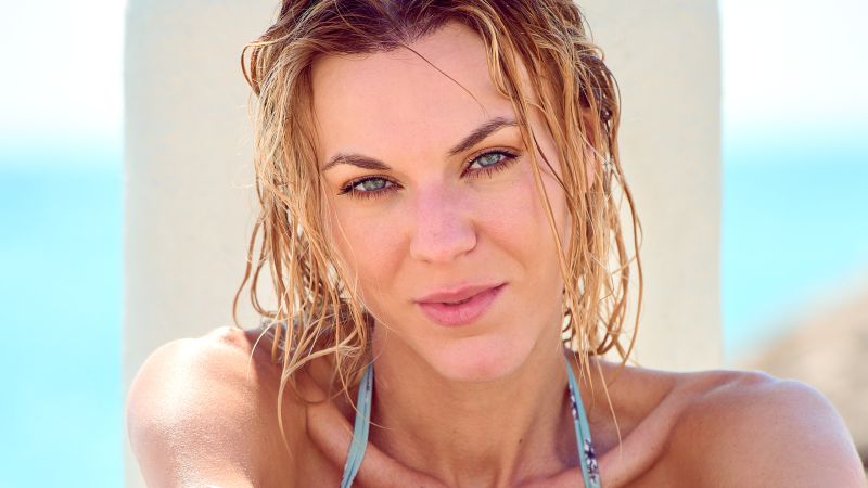 Agata in A Day the Beach by Kenneth Svendlund